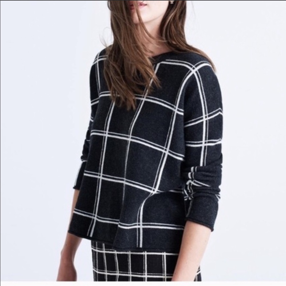 Madewell Double Windowpane Sweater